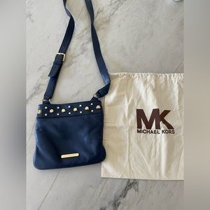 Michael Kors gold studded hand bag